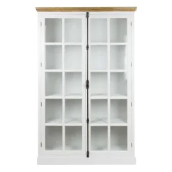 Vitrinenschrank Cultures in Weiß