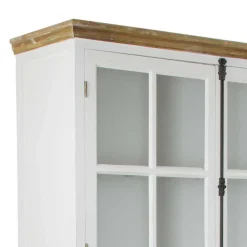 Vitrinenschrank Cultures in Weiß