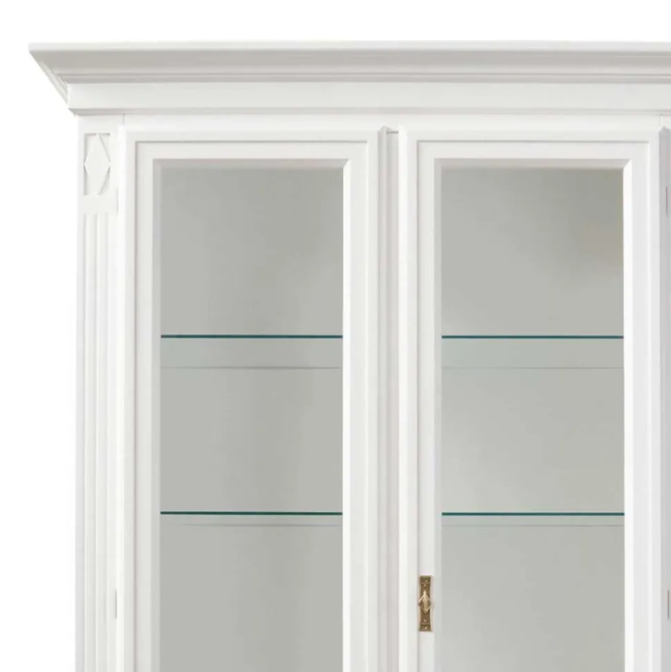 Vitrinenschrank in Weiß - Eli