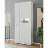 Vitrinenschrank in Weiß - 85x198x35 cm - Ilana