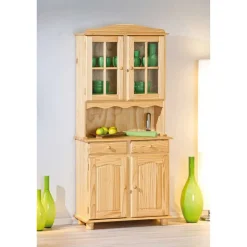 Vitrinenschrank Nabrosia im Landhausstil