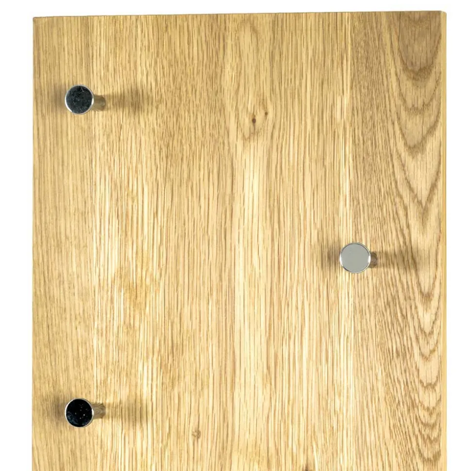 Wand Garderobe Eiche Furnier Colocca mit 7 Haken