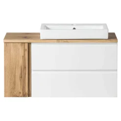 Wand Waschbeckenschrank mit Aufsatzbecken - Eight