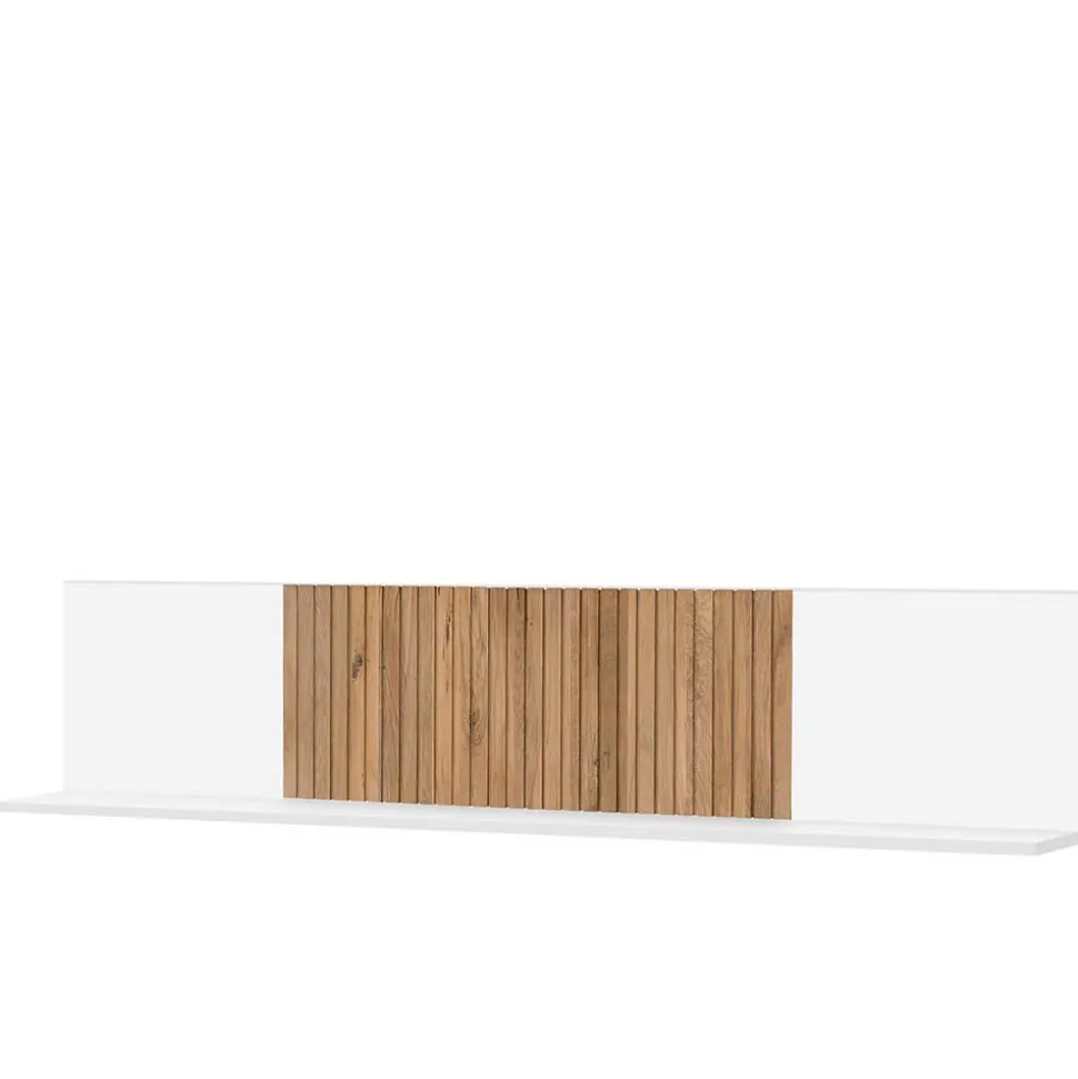 Wandboard in Weiß mit Eiche Bianco - Miloris