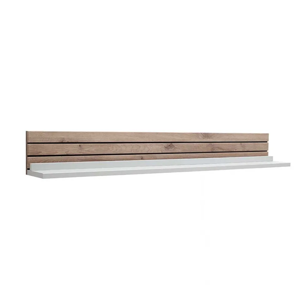 Wandboard in Weiß mit Wildeiche - Varzino