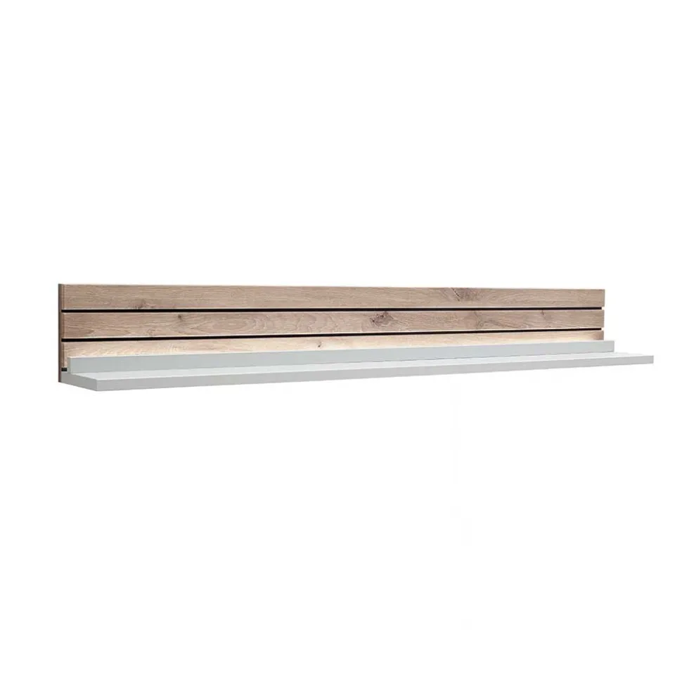 Wandboard in Weiß mit Wildeiche - Varzino