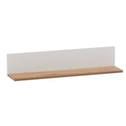 Wandboard in Weiß und Eiche - Cabinda