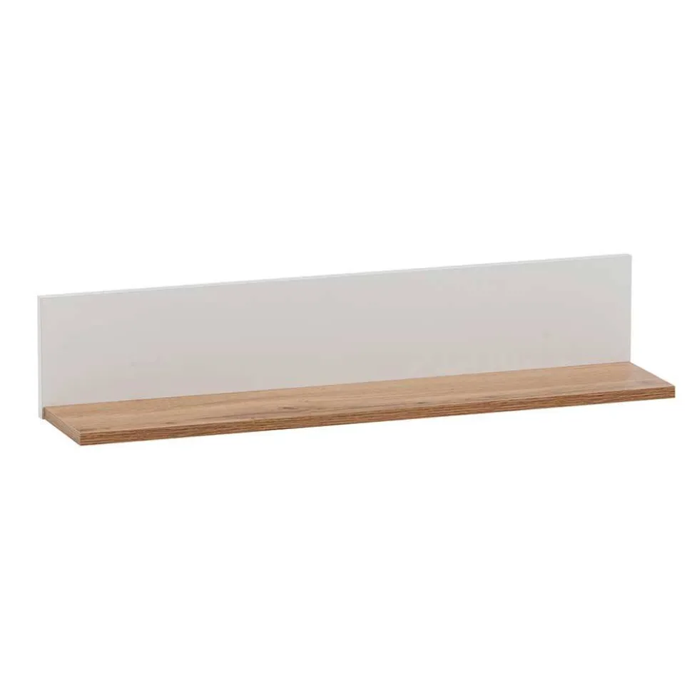 Wandboard in Weiß und Eiche - Cabinda
