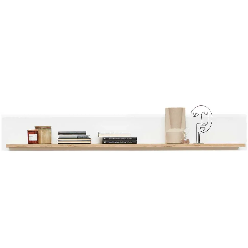 Wandboard in Weiß und Wildeiche Optik - Niam
