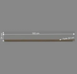Wandboard in Weiß und Wildeiche Optik - Niam