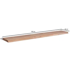 Wandboard mit Naturkante in 6 Breiten - Elmin