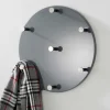 Wandgarderobe Romina in Grau Hochglanz