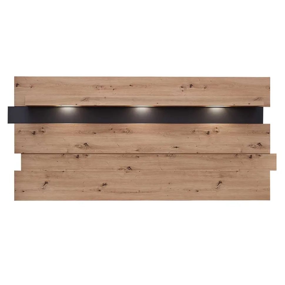 Wandpaneel mit Ablage & LED Beleuchtung - Kuetra