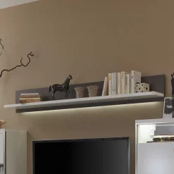 Wandregal Tacroma mit LED Beleuchtung