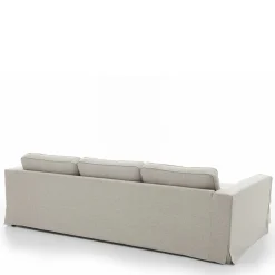 Webstoff Ecksofa in Hellgrau - Coisma