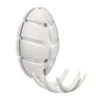 Weiße Design Klapphaken in Oval - Egetaria (6er Set)