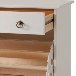 Weiße Flurmöbel im Landhausstil - Vesrav (dreiteilig)