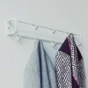Weiße Stahl-Wandgarderobe mit 60cm Breite - Torosma