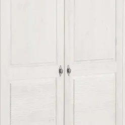 Weißer Kleiderschrank aus Kiefer Massivholz - Filippo