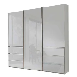 Weißer Kleiderschrank mit Schwebetüren - Brasatura