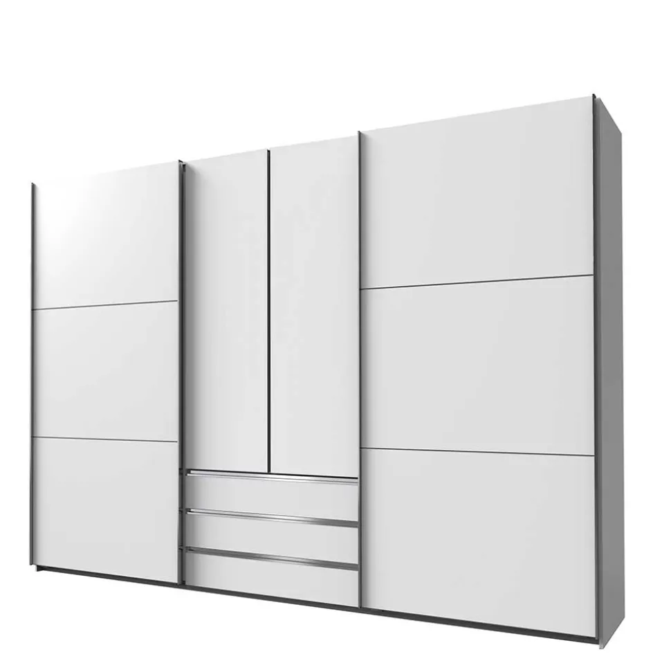 Weißer Schlafzimmerschrank in modernem Design - Gastruna