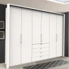 Weißer Schrank für Schlafraum 300 cm breit - Donpiave