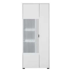 Weißer Vitrinenschrank 2-türig - Dualkos