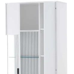 Weißer Vitrinenschrank 2-türig - Dualkos