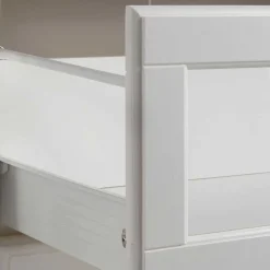 Weißes Buffet Schrank aus Kiefer massiv - Akbelev