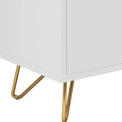 Weißes Sideboard 150cm mit Haarnadel Beinen - Donny