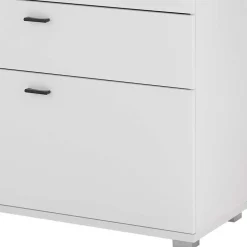 Weißes Sideboard mit vier Schubladen und zwei Klappen - Tirol