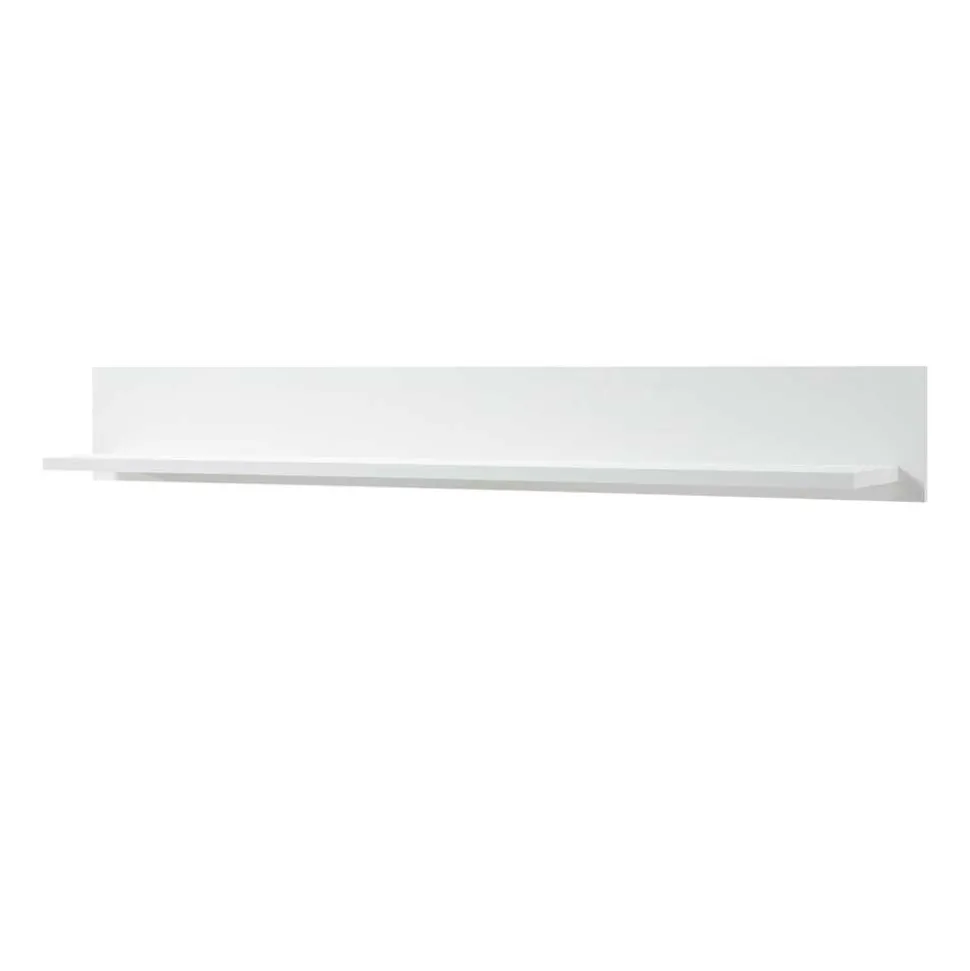 Weißes Wand Regal mit Rückwand - Diatara