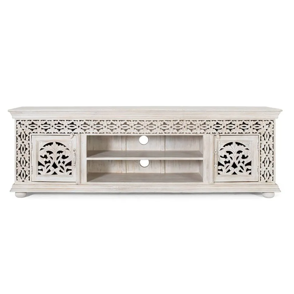 White Wash TV Lowboard - dekoratives Design - Snake