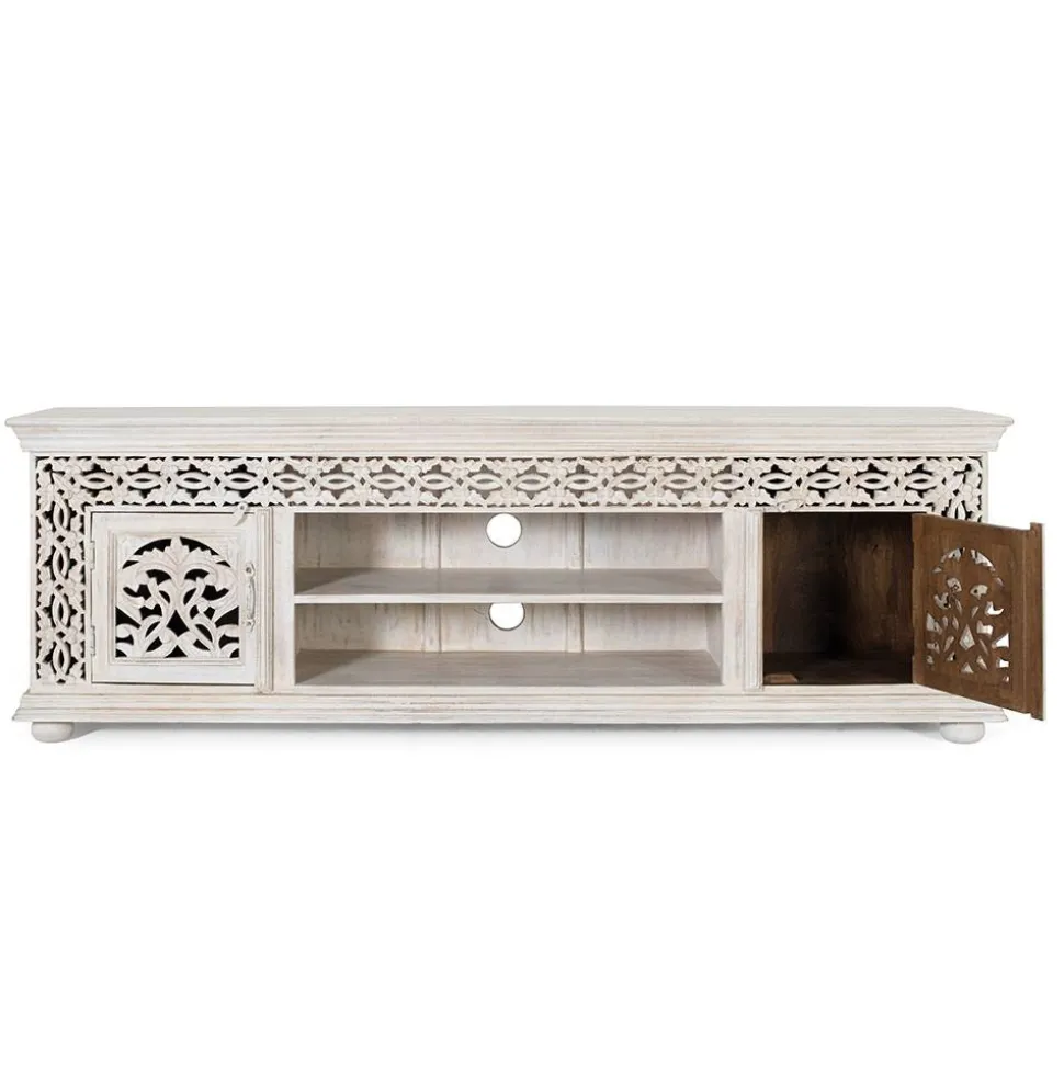 White Wash TV Lowboard - dekoratives Design - Snake
