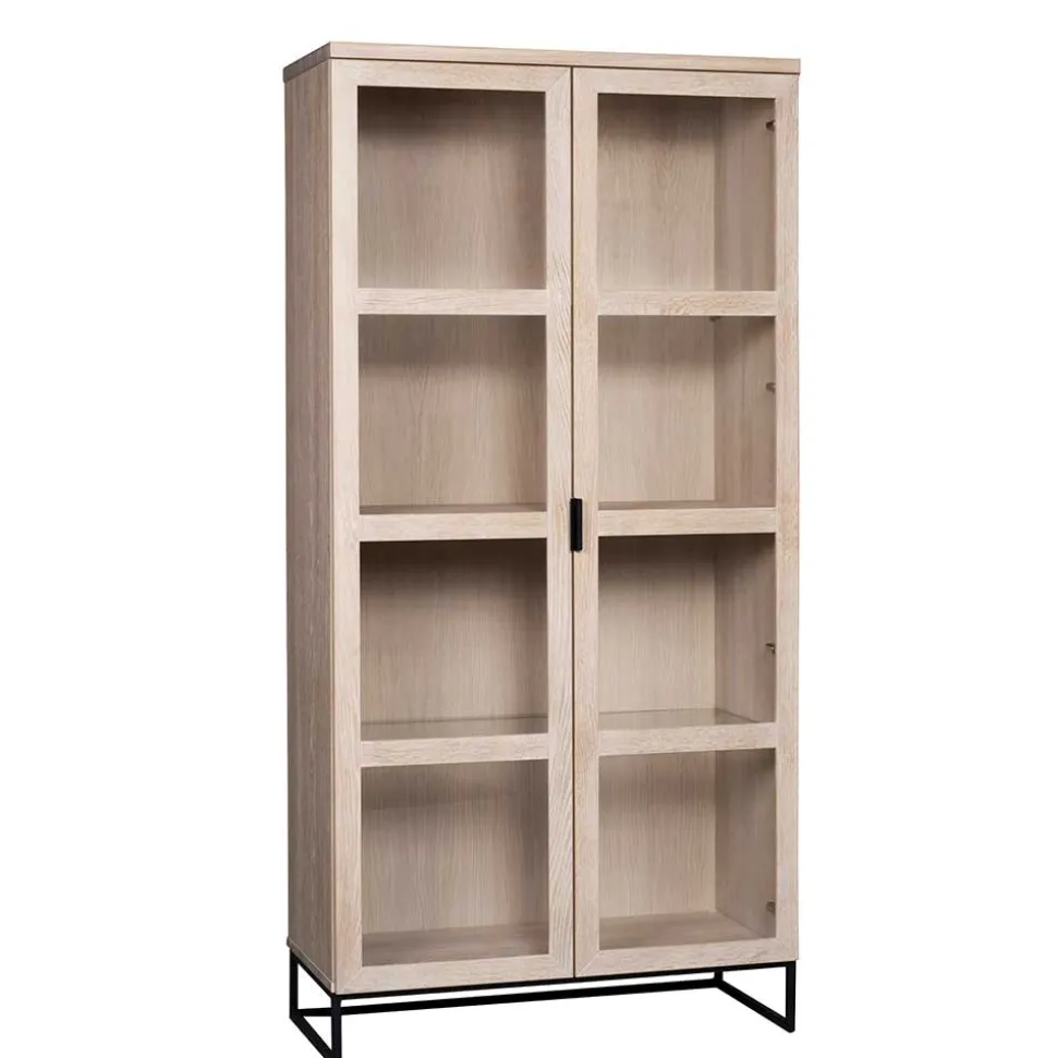 White Wash Vitrinenschrank modern - Myras