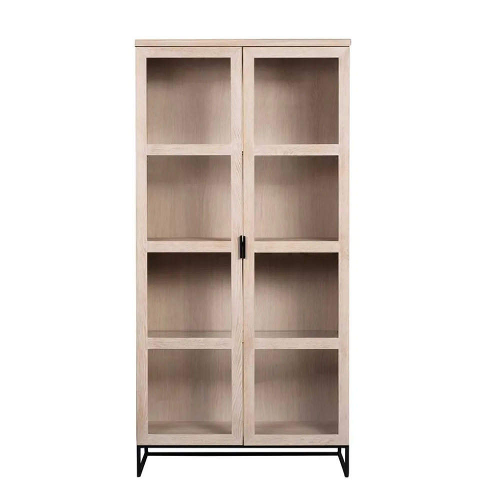 White Wash Vitrinenschrank modern - Myras