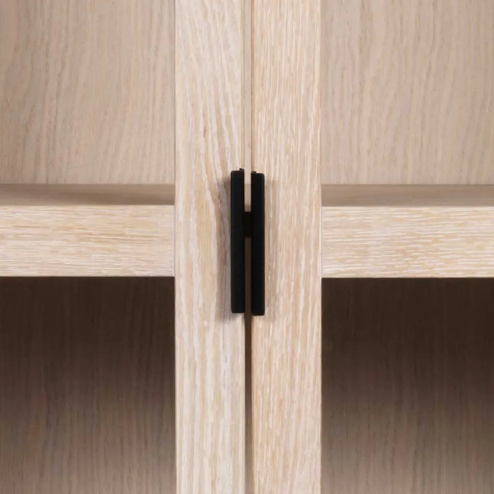 White Wash Vitrinenschrank modern - Myras