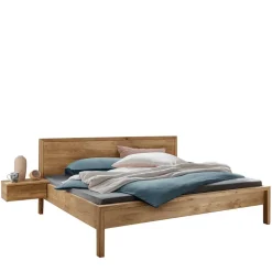 Wildeiche Bettgestell in 140x200 cm - Martinez