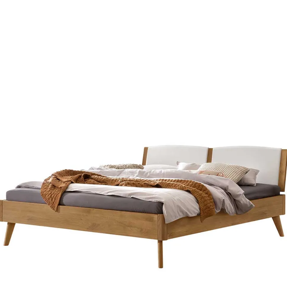 Wildeiche Ehebett in modernem Design - Joker