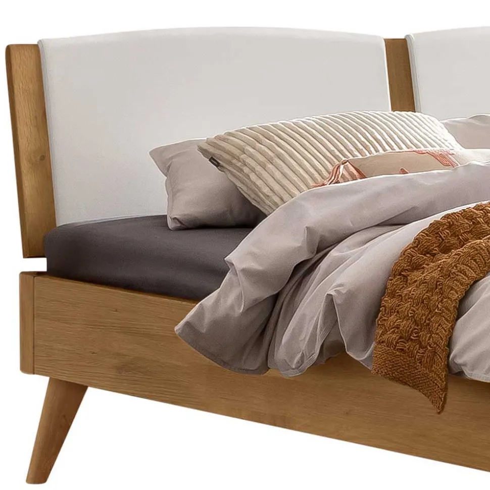 Wildeiche Ehebett in modernem Design - Joker
