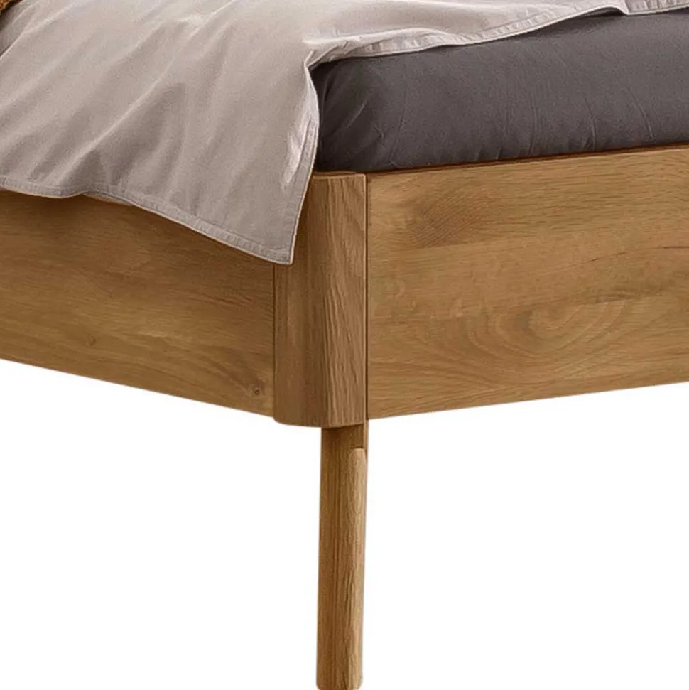 Wildeiche Ehebett in modernem Design - Joker