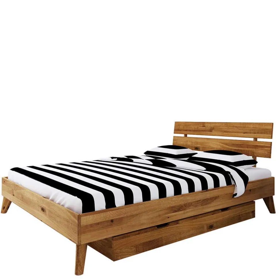 Wildeiche Einzelbett in Übergröße - Eavy VII