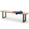 Wildeiche Loft Bank ohne Lehne - Chiano