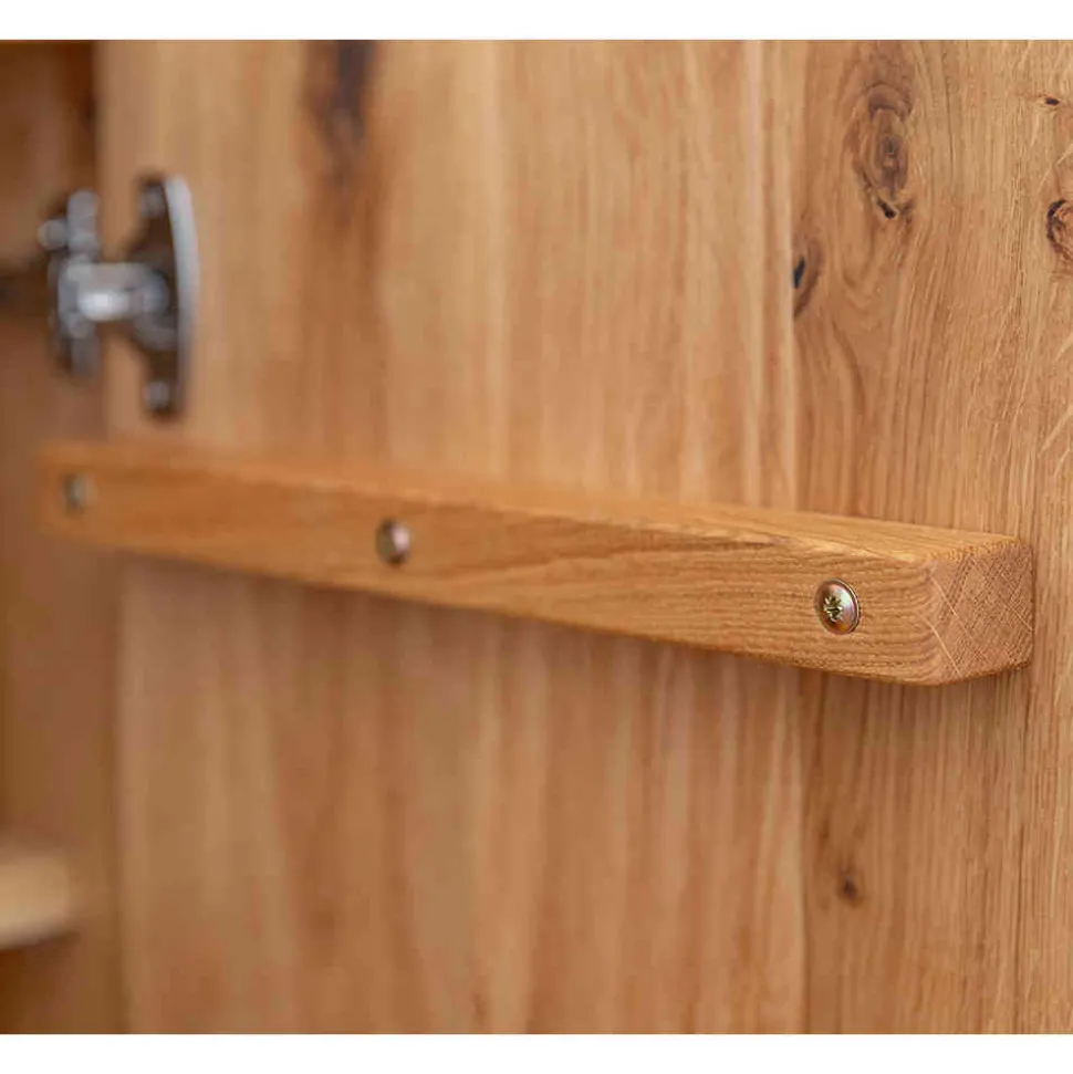 Wildeiche Sideboard mit zwei Klappen & Türen - Cocondar