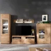 Wohnkombination in Eiche Bianco - Destal (vierteilig)