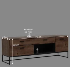 Wohnwand Designmöbel Set - Xindus (vierteilig)