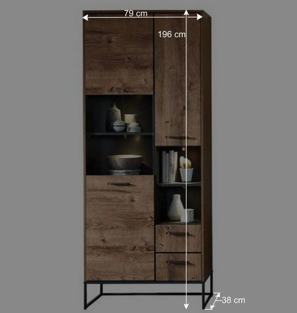 Wohnwand Designmöbel Set - Xindus (vierteilig)