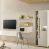 Wohnwand mit Arbeitsplatz modern - Nonessia (fünfteilig)