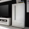 Wohnwand Seitenschrank Jetongos in Weiß Hochglanz