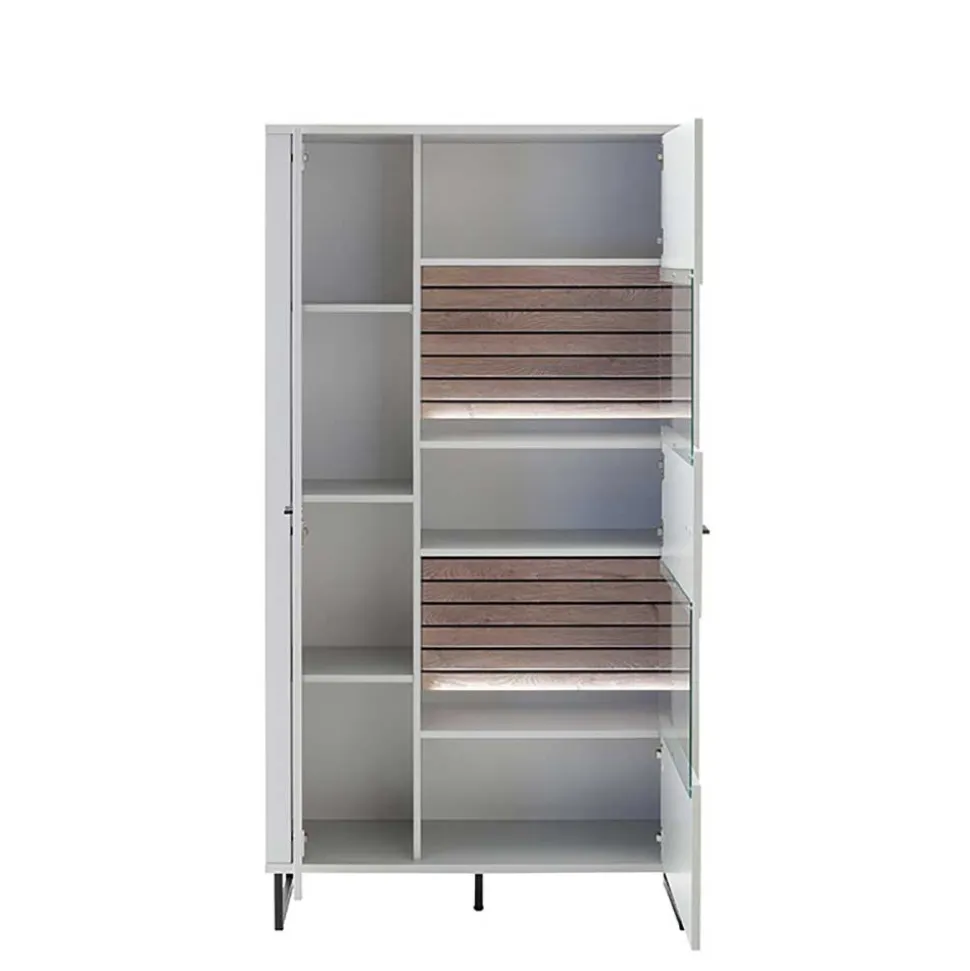 Wohnwand Wohnzimmermöbel Set - Varzino (dreiteilig)